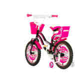 Bicikl kids visitor heart 16" 9" v-brake  kontra 105-125cm (16") crno roze - Slika 5