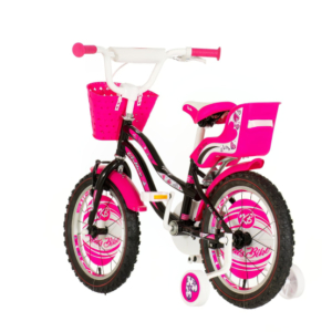 Bicikl kids visitor heart 16" 9" v-brake  kontra 105-125cm (16") crno roze - Slika 5