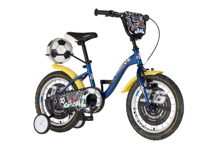 Bicikl kids visitor goal 16" 9" v-brake kontra 105-125cm (16") plavi perla