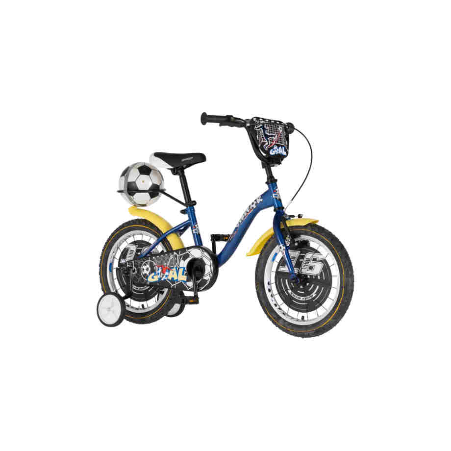 Bicikl kids visitor goal 16" 9" v-brake kontra 105-125cm (16") plavi perla