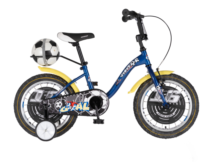 Bicikl kids visitor goal 16" 9" v-brake kontra 105-125cm (16") plavi perla