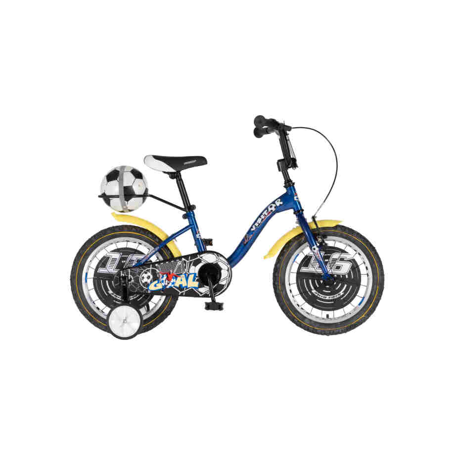 Bicikl kids visitor goal 16" 9" v-brake kontra 105-125cm (16") plavi perla