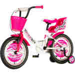 Bicikl kids visitor dalmatian 16" 8" v-brake kontra 105-125cm (16") belo roze Bicikl kids visitor dalmatian 16" 8" v-brake kontra 105-125cm (16") belo roze - Slika 5