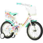 Bicikl kids visitor lola 16" 10" v-brake kontra 105-125cm (16") belo roze perla bicikl kids visitor lola 16 bicikl visitor lola 16 inča belo roze perla za devojčice