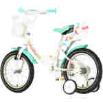 Bicikl kids visitor lola 16" 10" v-brake kontra 105-125cm (16") belo roze perla bicikl kids visitor lola 16 bicikl visitor lola 16 inča belo roze perla za devojčice