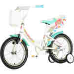 Bicikl kids visitor lola 16" 10" v-brake kontra 105-125cm (16") belo roze perla bicikl kids visitor lola 16 bicikl visitor lola 16 inča belo roze perla za devojčice