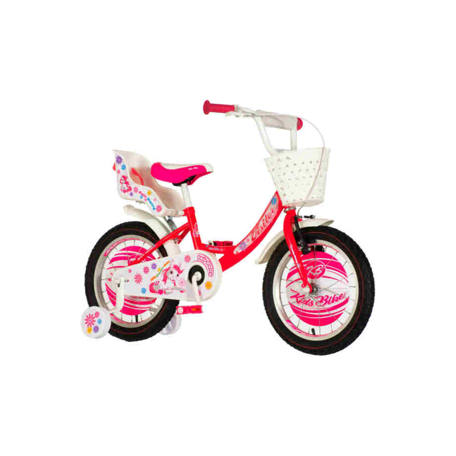 Bicikl kids visitor fairpony 16" 8" v-brake kontra 105-125cm (16") crveni