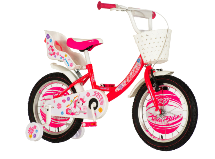Bicikl kids visitor fairpony 16" 8" v-brake kontra 105-125cm (16") crveni