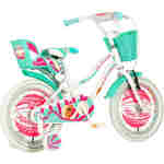 Bicikl kids visitor icecream 16" 9" v-brake  kontra 105-125cm (16") belo tirkiz perla - Slika 3