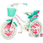 Bicikl kids visitor icecream 16" 9" v-brake  kontra 105-125cm (16") belo tirkiz perla - Slika 5