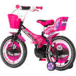 Bicikl kids visitor star 16" 10" v-brake  kontra 105-125cm (16") crno ljubičasti - Slika 4