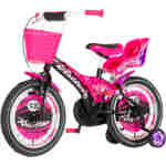 Bicikl kids visitor star 16" 10" v-brake  kontra 105-125cm (16") crno ljubičasti - Slika 5