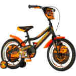 Bicikl kids visitor motocross 16" 9" v-brake kontra 105-125cm (16") crno narandžasti polu mat Bicikl kids visitor motocross 16" 9" v-brake kontra 105-125cm (16") crno narandžasti polu mat - Slika 1