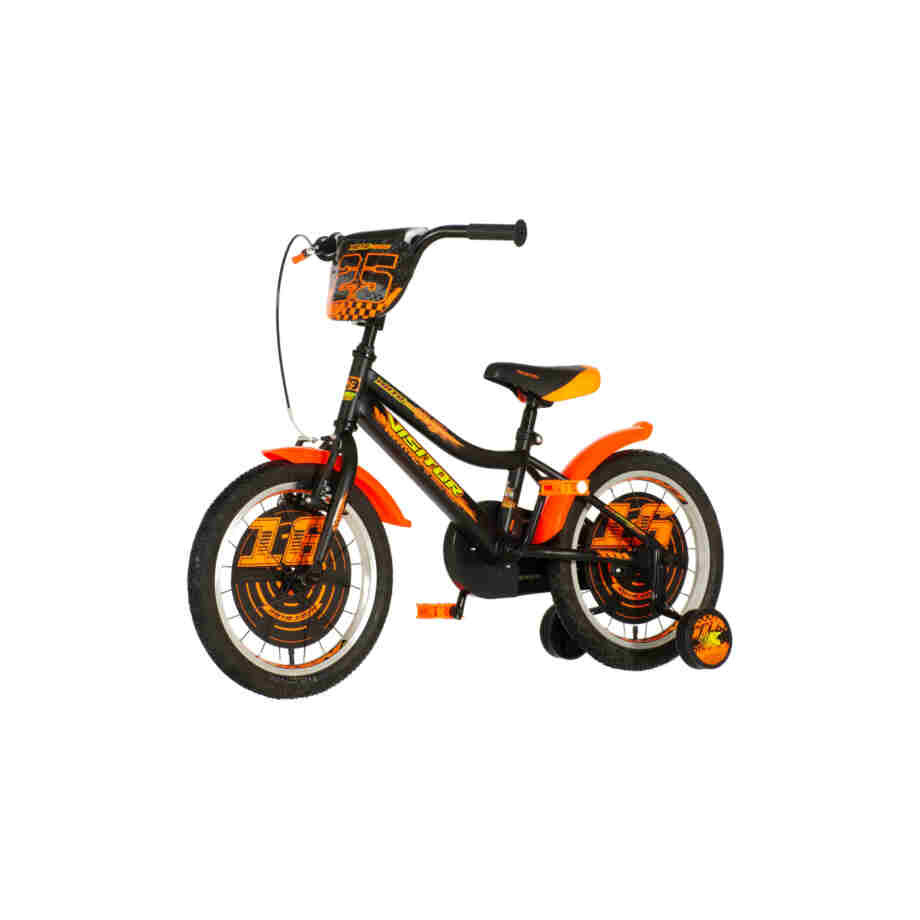 Bicikl kids visitor motocross 16" 9" v-brake kontra 105-125cm (16") crno narandžasti polu mat 1160063 17