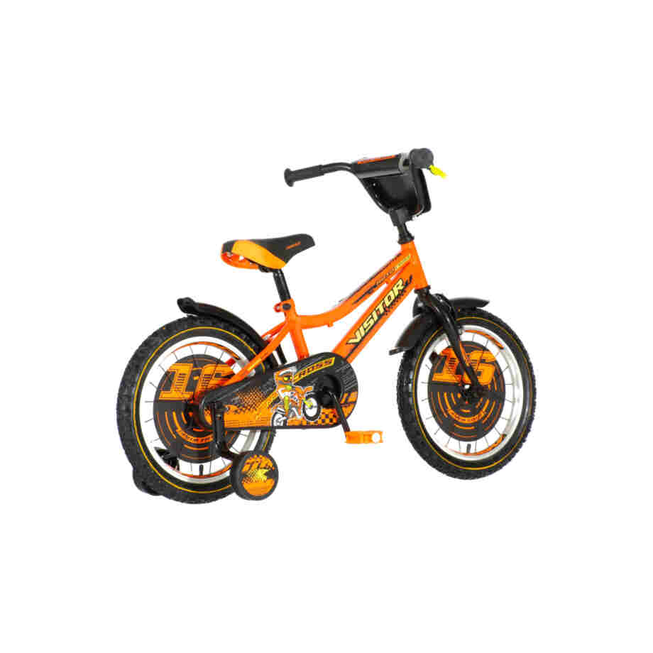 Bicikl kids visitor motocross 16" 9" v-brake kontra 105-125cm (16") neon narandžasti uv 1160064 07