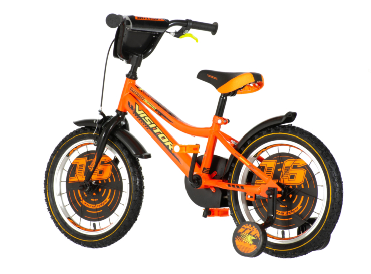 Bicikl kids visitor motocross 16" 9" v-brake kontra 105-125cm (16") neon narandžasti uv Bicikl kids visitor motocross 16" 9" v-brake kontra 105-125cm (16") neon narandžasti uv