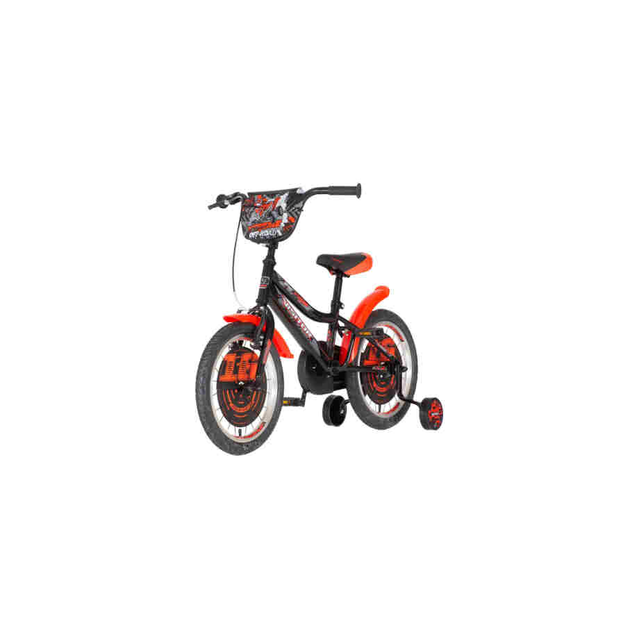 bicikl kids visitor xtreme 16 inča crno crveni sa v-brake kočnicom