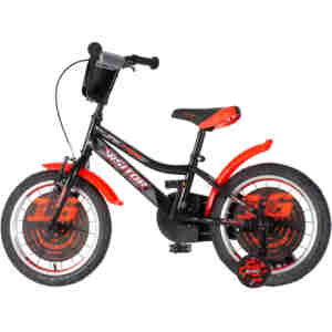 bicikl kids visitor xtreme 16 inča crno crveni sa v-brake kočnicom