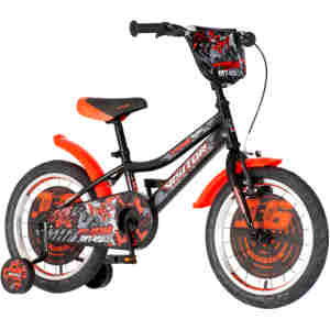bicikl kids visitor xtreme 16 inča crno crveni sa v-brake kočnicom
