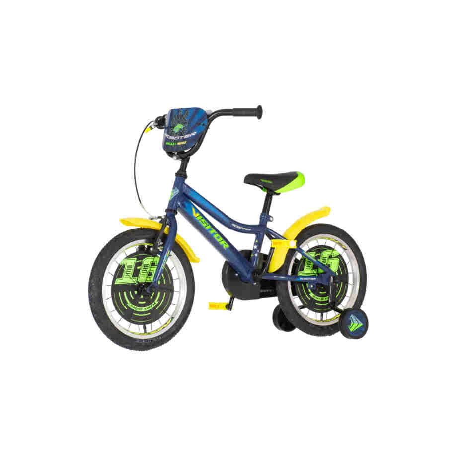 Bicikl kids visitor roboter 16" 9" v-brake kontra 105-125cm (16") plavi perla 1160068 04