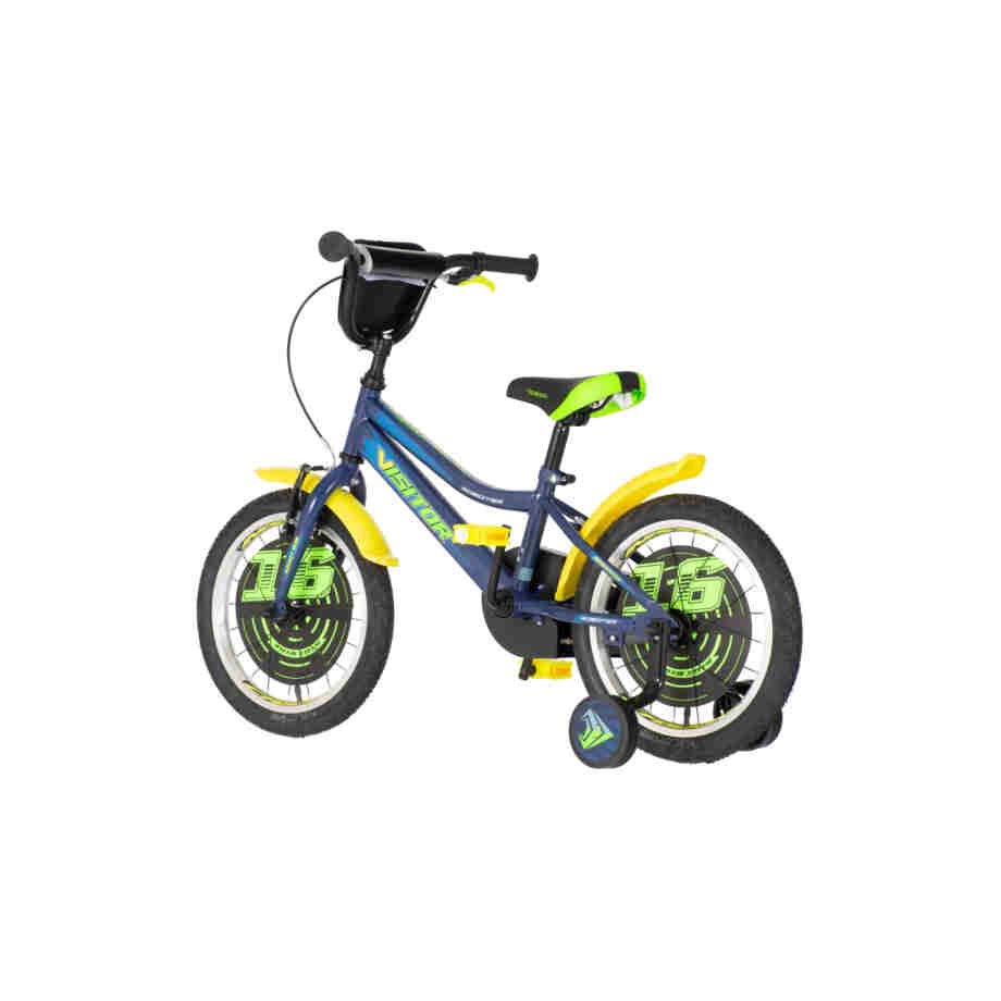 Bicikl kids visitor roboter 16" 9" v-brake kontra 105-125cm (16") plavi perla 1160068 08