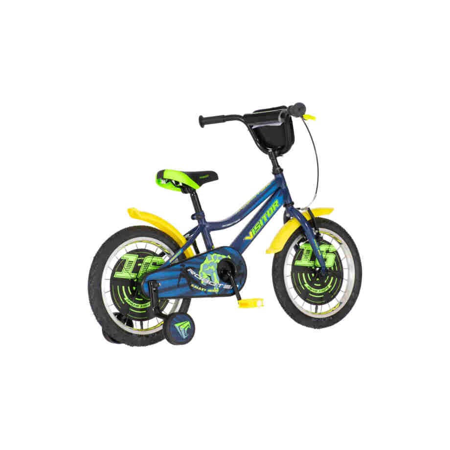 Bicikl kids visitor roboter 16" 9" v-brake kontra 105-125cm (16") plavi perla 1160068 14