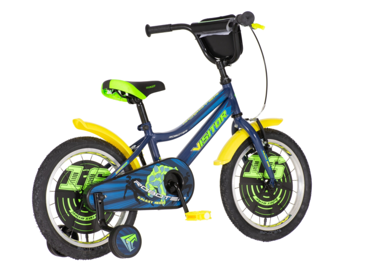 Bicikl kids visitor roboter 16" 9" v-brake kontra 105-125cm (16") plavi perla