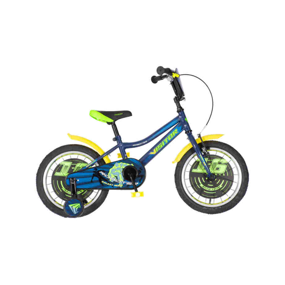 Bicikl kids visitor roboter 16" 9" v-brake kontra 105-125cm (16") plavi perla 1160068 16