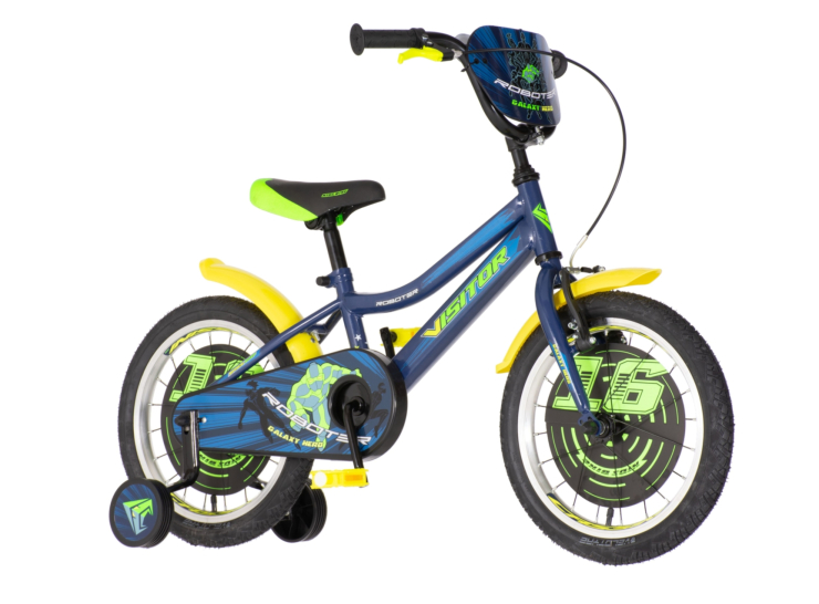 Bicikl kids visitor roboter 16" 9" v-brake kontra 105-125cm (16") plavi perla