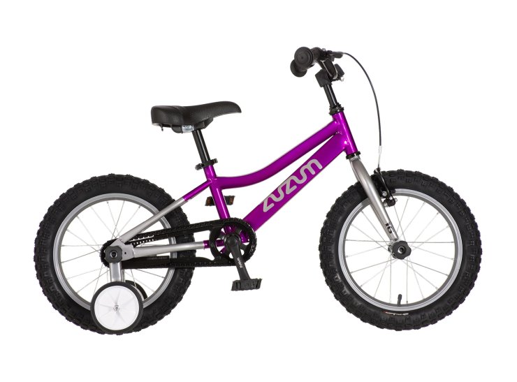 1160080 Bicikl kids zuzum 16" 9" v-brake kontra 105-125cm (16") ljubičasti sjaj uv