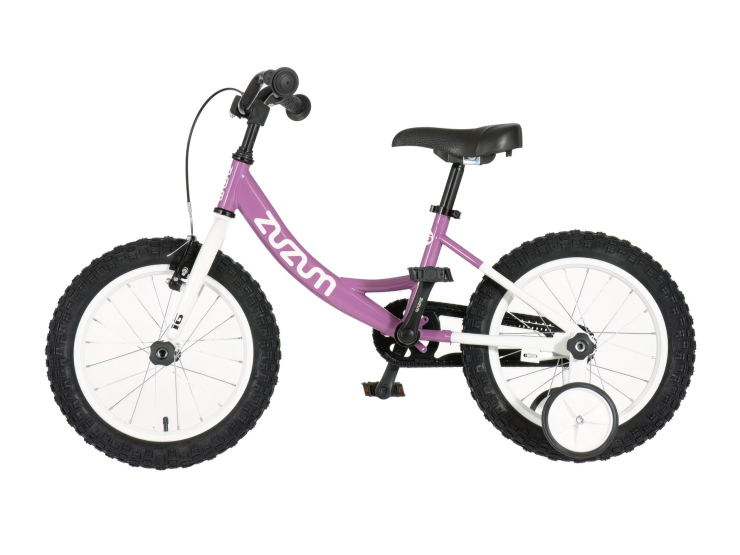 Bicikl kids zuzum 16" 8" v-brake kontra 105-125cm (16") ljubičasti perla uv bicikl kids zuzum 16 8 bicikl kids zuzum 16 inča ljubičasti perla uv za devojčice