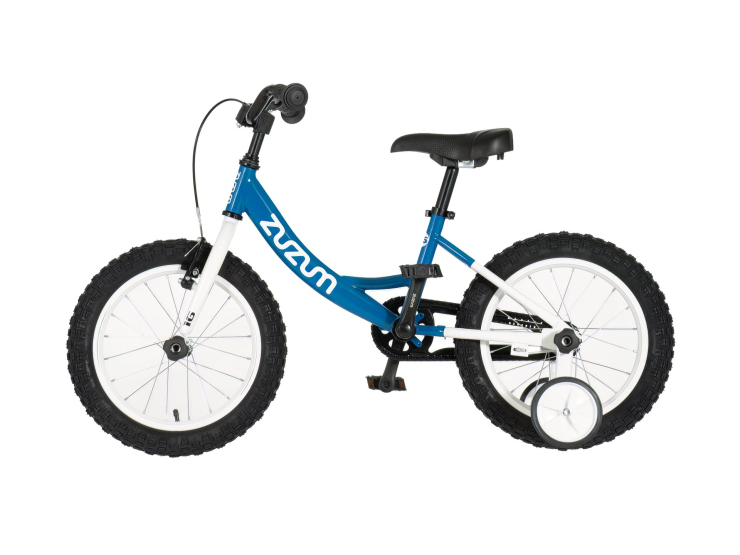 Bicikl kids zuzum 16" 8" v-brake kontra 105-125cm (16") plavi uv sjaj bicikl kids zuzum 16 8 dečiji bicikl kids zuzum 16 inča plavi sa pomoćnim točkovima