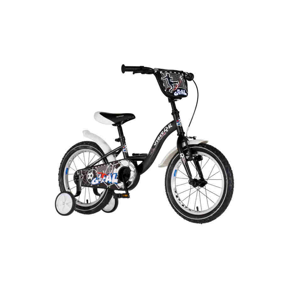 Bicikl kids visitor goal 16" 9" v-brake kontra 105-125cm (16") crni