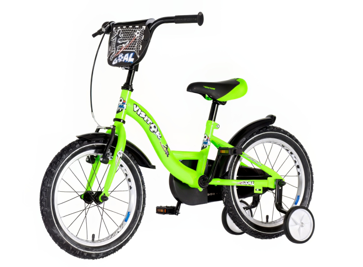 Bicikl kids visitor goal 16" 9" v-brake kontra 105-125cm (16") belo zeleni neon bicikl kids visitor goal 16 dečiji bicikl visitor goal 16 inča belo zeleni neon sa
