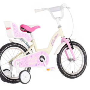 Bicikl kids visitor liloo 16" 9" v-brake kontra 105-125cm (16") bež roze mat bicikl kids visitor liloo 16 bicikl visitor liloo 16 inča bež roze mat za devojčice