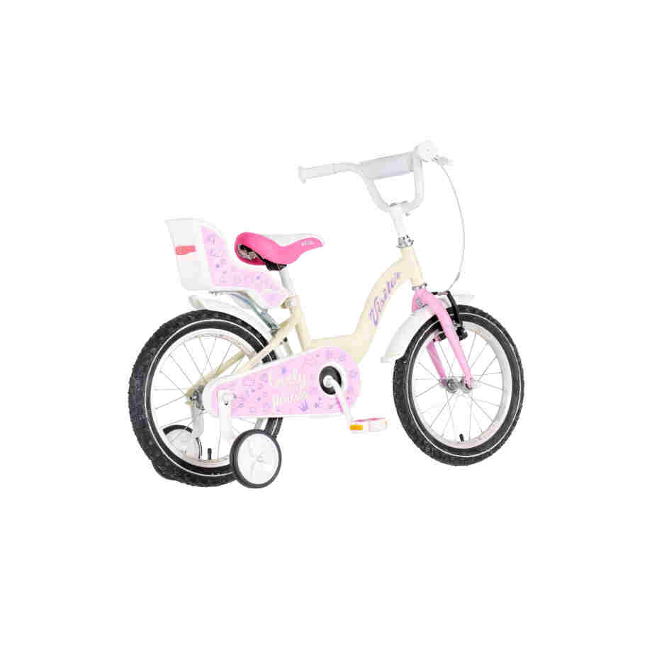 Bicikl kids visitor liloo 16" 9" v-brake kontra 105-125cm (16") bež roze mat bicikl kids visitor liloo 16 bicikl visitor liloo 16 inča bež roze mat za devojčice