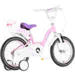 Bicikl kids visitor liloo 16" 9" v-brake kontra 105-125cm (16") roze bicikl kids visitor liloo 16 bicikl kids visitor liloo roze boja za devojčice sa točkovima