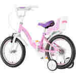 Bicikl kids visitor liloo 16" 9" v-brake kontra 105-125cm (16") roze bicikl kids visitor liloo 16 bicikl kids visitor liloo roze boja za devojčice sa točkovima