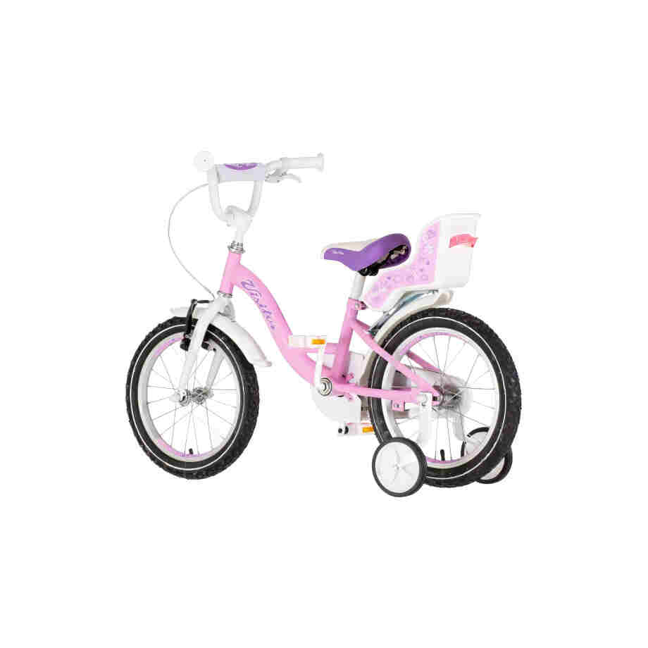 Bicikl kids visitor liloo 16" 9" v-brake kontra 105-125cm (16") roze bicikl kids visitor liloo 16 bicikl kids visitor liloo roze boja za devojčice sa točkovima