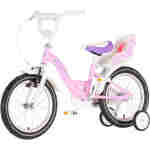 Bicikl kids visitor liloo 16" 9" v-brake kontra 105-125cm (16") roze bicikl kids visitor liloo 16 bicikl kids visitor liloo roze boja za devojčice sa točkovima