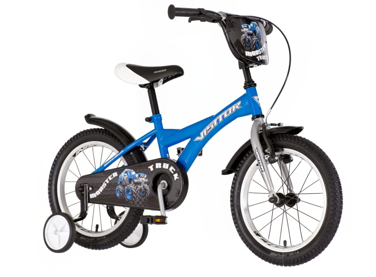 bicikl kids visitor truck 16 plavi dečiji bicikl sa v-brake kočnicama