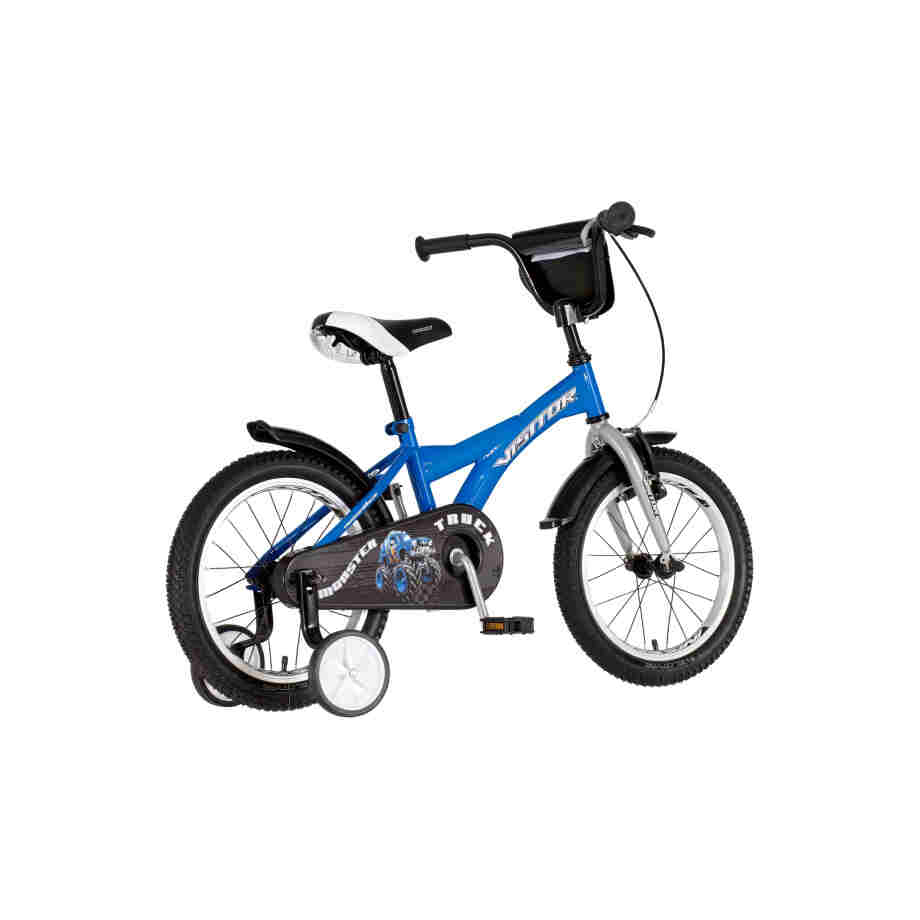 Bicikl kids visitor truck 16" 9" v-brake kontra 105-125cm (16") plavi bicikl kids visitor truck 16 plavi dečiji bicikl sa v-brake kočnicama