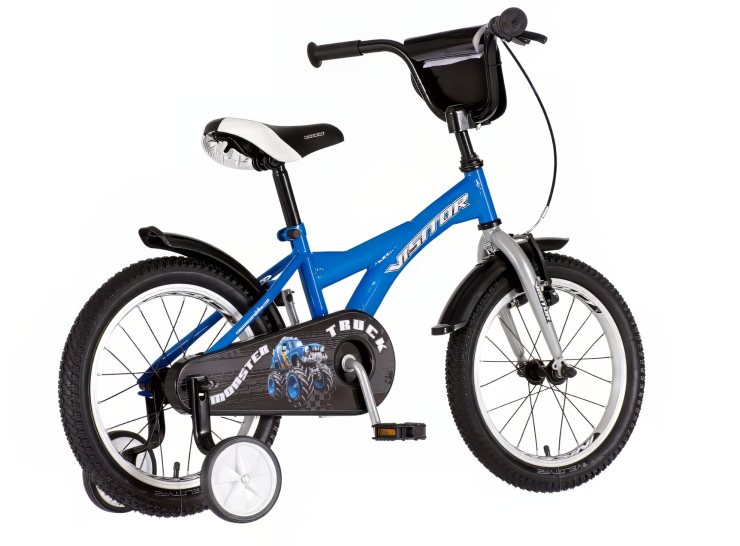 bicikl kids visitor truck 16 plavi dečiji bicikl sa v-brake kočnicama