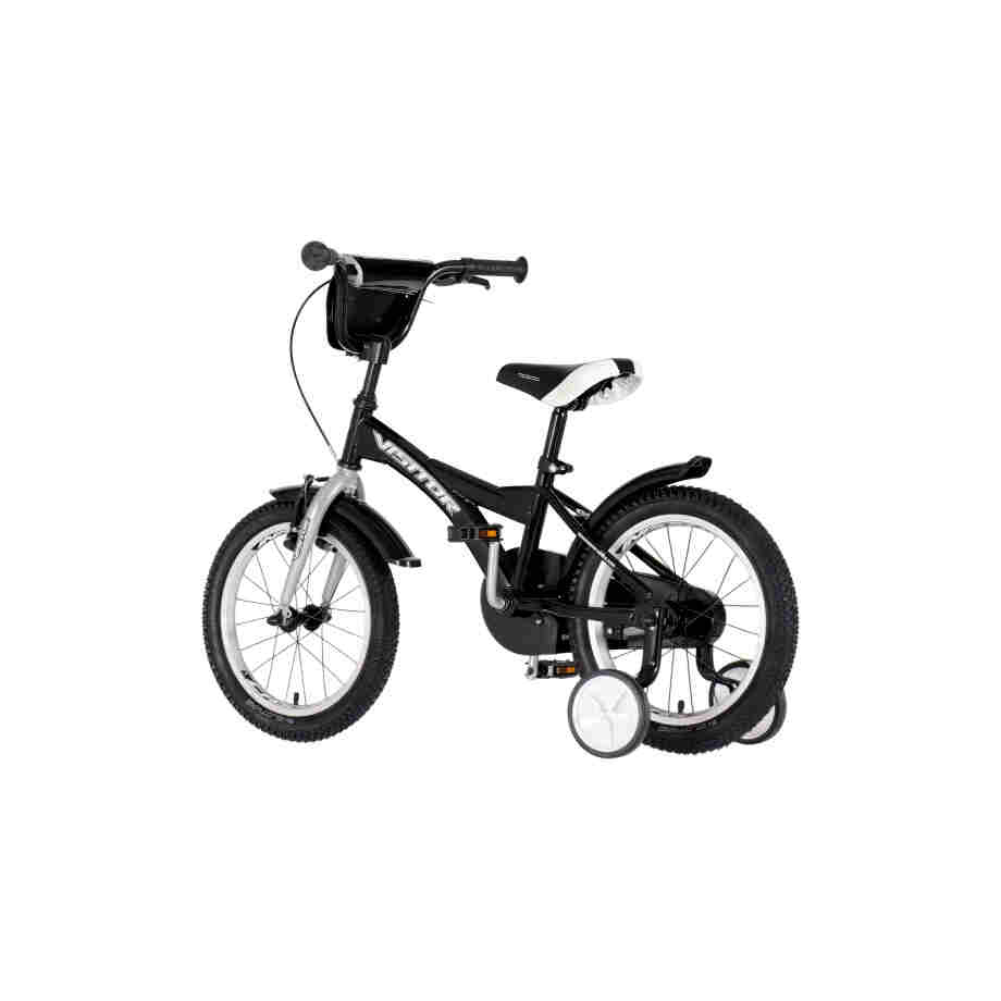 Bicikl kids visitor truck 16" 9" v-brake kontra 105-125cm (16") crno sivi bicikl kids visitor truck 16 inča crno sivi sa podesivim sedištem