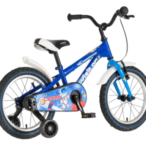 Bicikl kids visitor cosmo 16" 9" v-brake kontra 105-125cm (16") plavi bicikl kids visitor cosmo 16 dečiji bicikl visitor cosmo 16 plavi sa pomoćnim točkićima