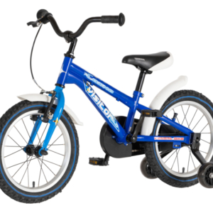 Bicikl kids visitor cosmo 16" 9" v-brake kontra 105-125cm (16") plavi bicikl kids visitor cosmo 16 dečiji bicikl visitor cosmo 16 plavi sa pomoćnim točkićima