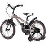 Bicikl kids visitor kopacko 16" 9" v-brake kontra 105-125cm (16") srebrni sjaj uv bicikl kids visitor kopacko 16 dečiji bicikl visitor kopacko 16 inča srebrni sa pomoćnim točkićima