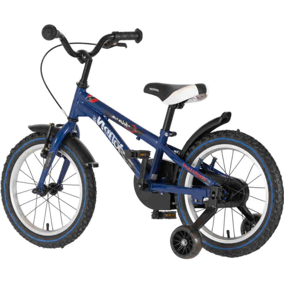 bicikl kids visitor beatskate 16" plavi perla sa pomoćnim točkićima za decu