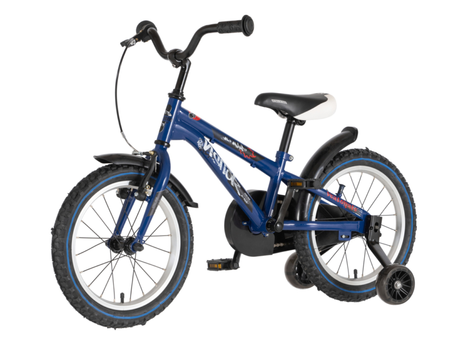 BICIKL KIDS VISITOR BEATSKATE 16" 9" V-BRAKE KONTRA 105-125CM (16") PLAVI PERLA bicikl kids visitor beatskate 16" plavi perla sa pomoćnim točkićima za decu