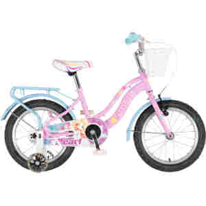bicikl kids visitor pearl 16 visitor pearl 16 roze dečiji bicikl sa pomoćnim točkićima za